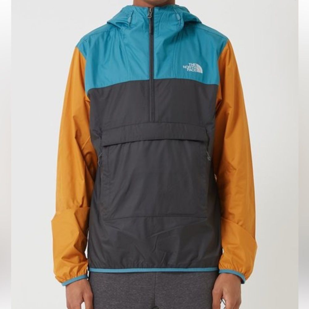 EUC The North Face MENS FANORAK PULLOVER WINDWALL JACKET M